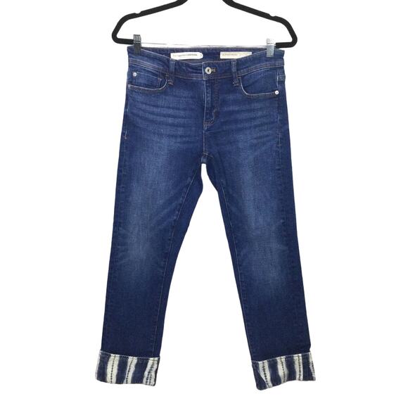 Pilcro and the Letterpress Women's Slim Boyfriend Medium Wash Cropped Jean 26 - Picture 1 of 15